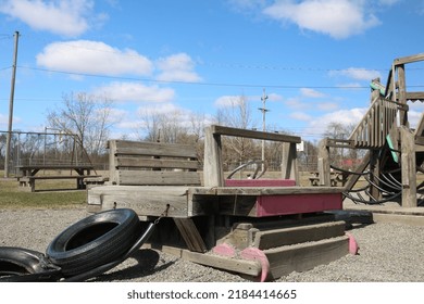 Wooden Castle Playground Rural Pennsylvania