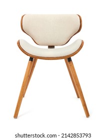 Wooden Chair On White Background