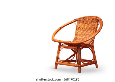 Wooden Chair On A White Background