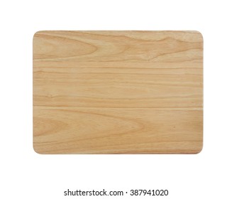 Wooden chopping block for butcher isolated on white background (with clipping path ready to make selection)