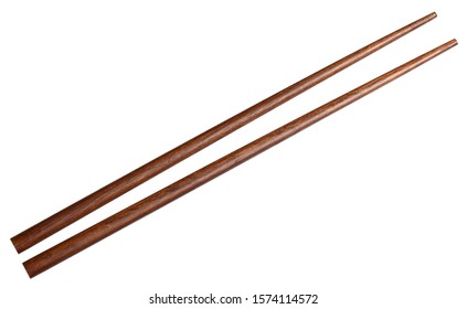 Wooden Chopsticks Isolated On White