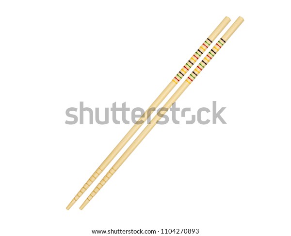 Wooden Chopsticks Isolated On White Background Stock Photo Edit