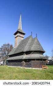 The wooden church of St. Nicholas in Bogdan Voda, Maramures is believed to have been built in 1718. - Shutterstock ID 2081420794