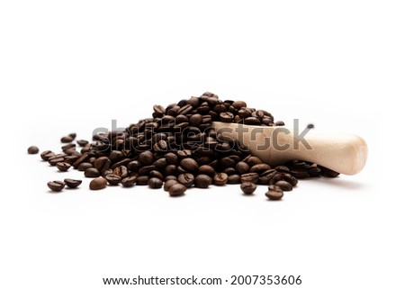 Similar – Image, Stock Photo Roasted coffee beans and spoon