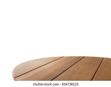 Wooden Coffee Table Isolated On White
