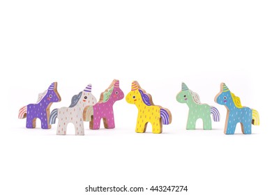 wooden unicorn toy