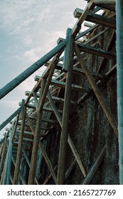 Wooden Construction On An Old Salt Production