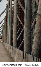 Wooden Construction On An Old Salt Production