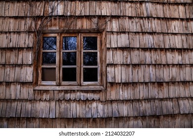 Wooden Cottage Window, Home Of The Horror Genre