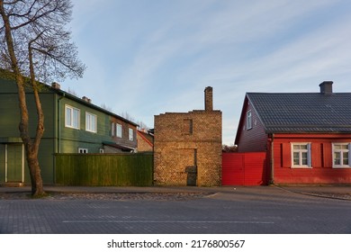 Wooden Country House Exterior. Classical Building Traditions. Falu Red Dye. Scandinavia, Europe. Tourism, Vacations, Home Office, Real Estate Development, Lifestyle