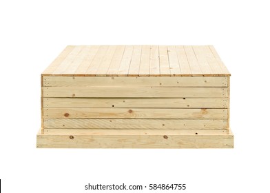 Wooden Crate Isolated On White