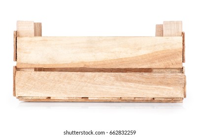 wooden crate isolated on white background - Shutterstock ID 662832259