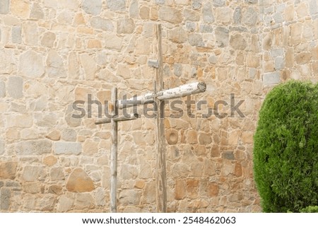 Similar – Image, Stock Photo Wooden cross Facade