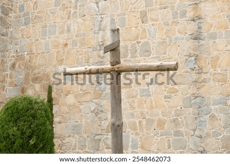 Similar – Image, Stock Photo Wooden cross Facade