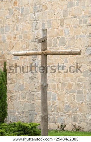 Similar – Image, Stock Photo Wooden cross Facade