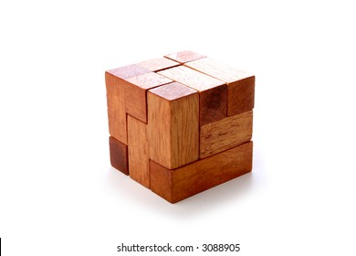 Wooden Cube Puzzle