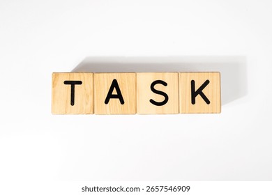 Wooden Cube with Text 