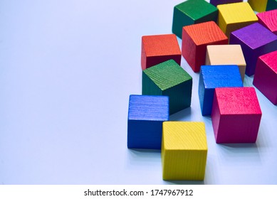 wooden cubes for developing learning skills
