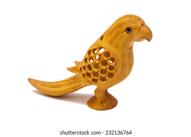 Wooden Decorative Bird Sculpture 