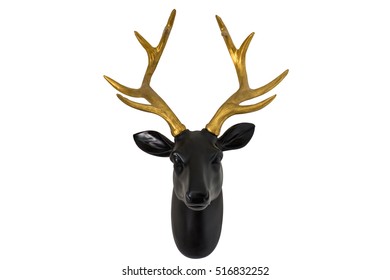 Wooden Deer Head