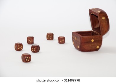 Wooden Dice Small Wooden Dices On Stock Photo 311499998 | Shutterstock