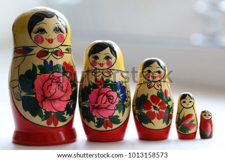 wooden doll matryoshka russian souvenir