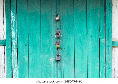 Many locks on a door Images, Stock Photos & Vectors | Shutterstock