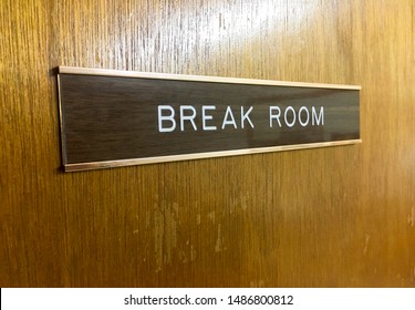 Wooden Door With Sign That Says 