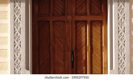 wooden door from stately home