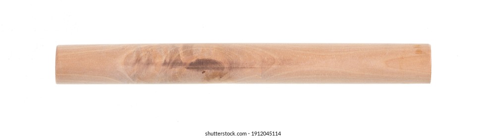 Wooden Dowel  On White Background