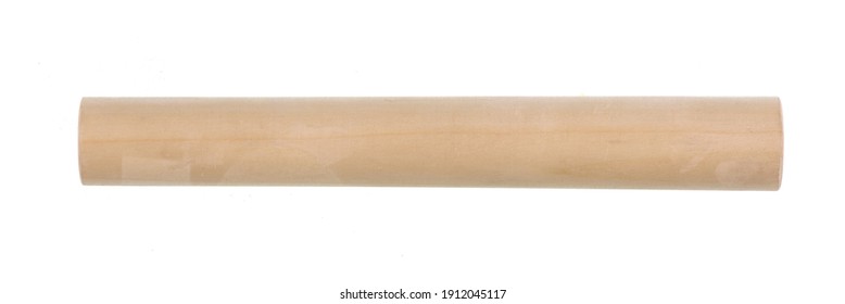 Wooden Dowel  On White Background