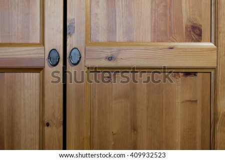 Wooden Drawer Handles Stock Photo Edit Now 409932523