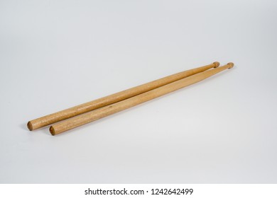 Wooden  Drum Sticks Isolated