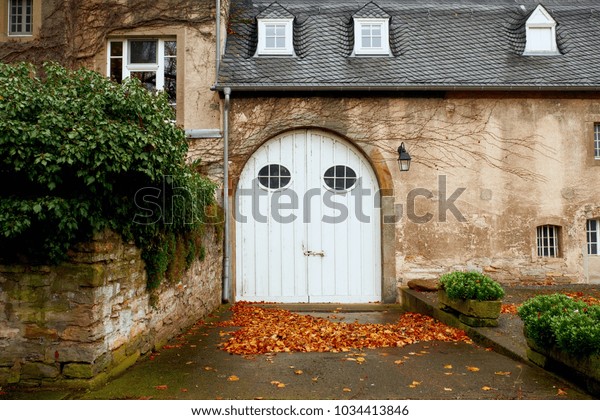 Wooden Entrance Gate Manor Germany Europe Stock Photo Edit Now