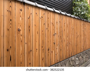 Wooden fence - Shutterstock ID 382522135