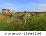 Wooden fence First Battle of Bull Run, First Battle of Manassas the American Civil War
