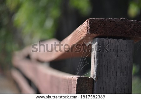 Similar – slats on the fence