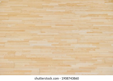 Wooden Floor Futsal, Handball, Volleyball, Basketball, Badminton Court. Grunge Wood Pattern Texture Background, Wooden Parquet Background Texture