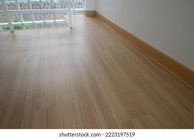 Wooden Floor With Glass Block Wall, Interior Design