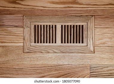 Wooden Floor Vent On Red Oak Floor 