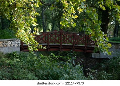 Wooden Foot Bridge In The Park