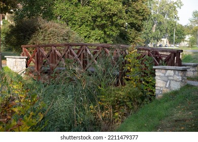 Wooden Foot Bridge In The Park