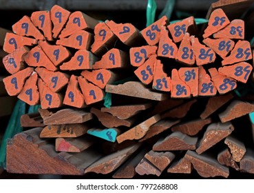 Wooden Fram And Walls Displayed At The Shop In Bangkok.