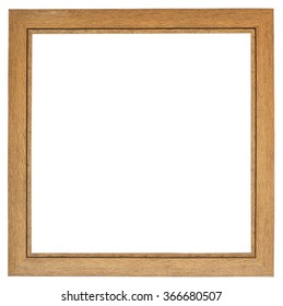 Wooden frame isolated on white background - Shutterstock ID 366680507