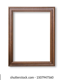 Wooden Frame Paintings Photographs Isolated Clipping Stock Photo ...