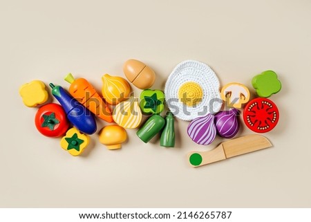 Similar – Image, Stock Photo Vegan wooden toy