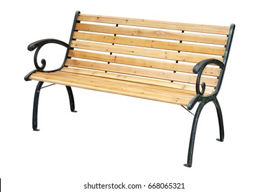 Modern Wood And Metal Bench Outdoor Park Bench Patio Chairs Wooden