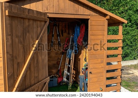 Similar – Image, Stock Photo Hose in water Branch Tree