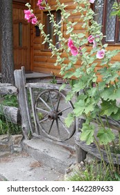 A Wooden Gate (one Of The Agritourism Farms In The Area Of ​​south-eastern Poland).