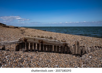 Wooden Groyne On The North Kent Coast